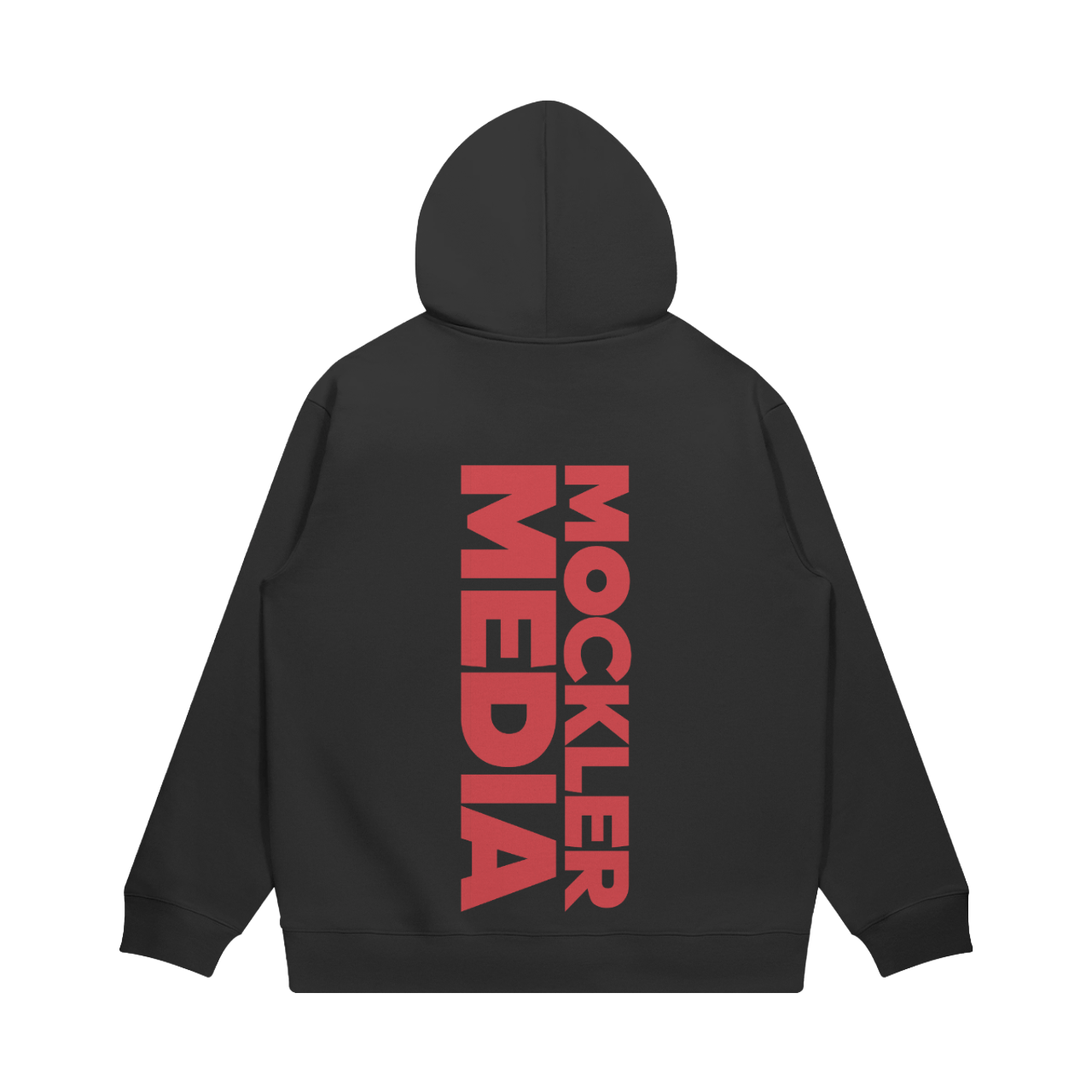 Vertical Logo Hoodie, Black