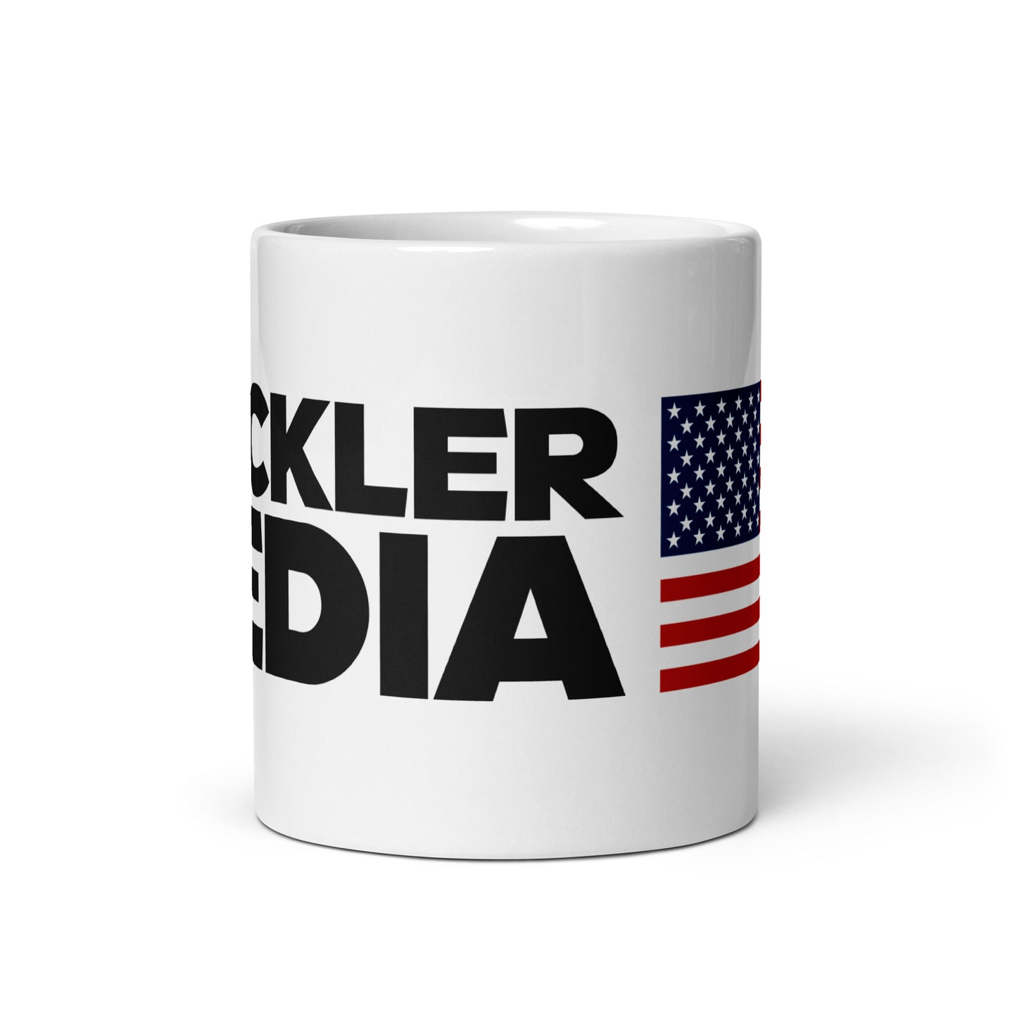 Mockler Media Logo Mug, White, 11 oz
