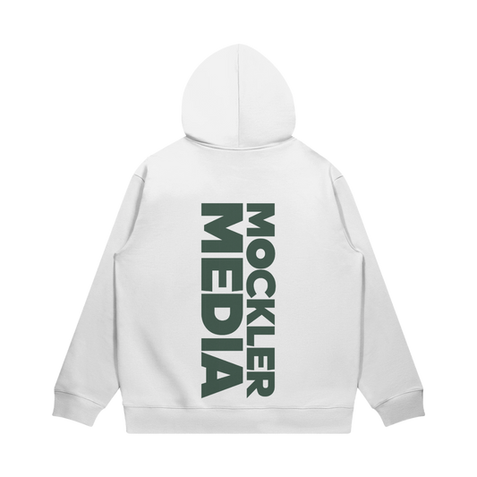 Vertical Logo Hoodie, White