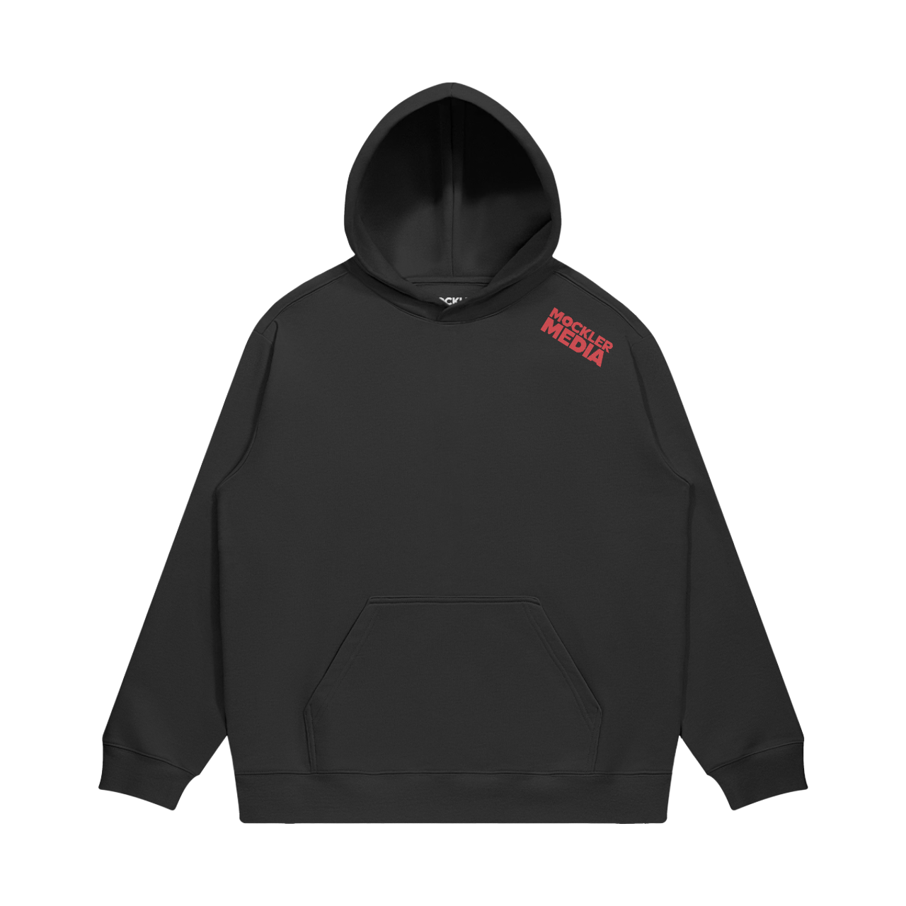 Vertical Logo Hoodie, Black