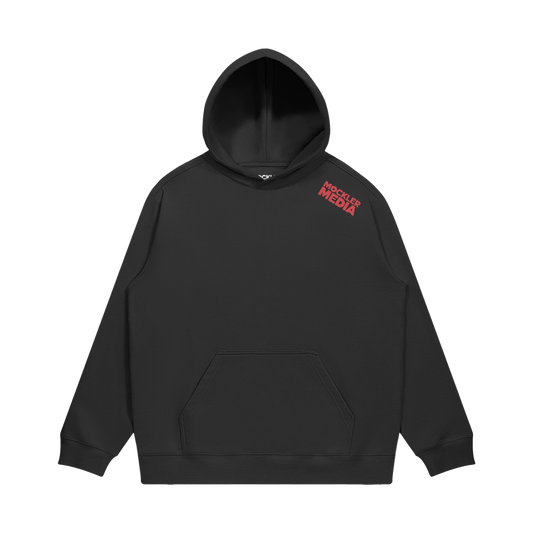 Vertical Logo Hoodie, Black