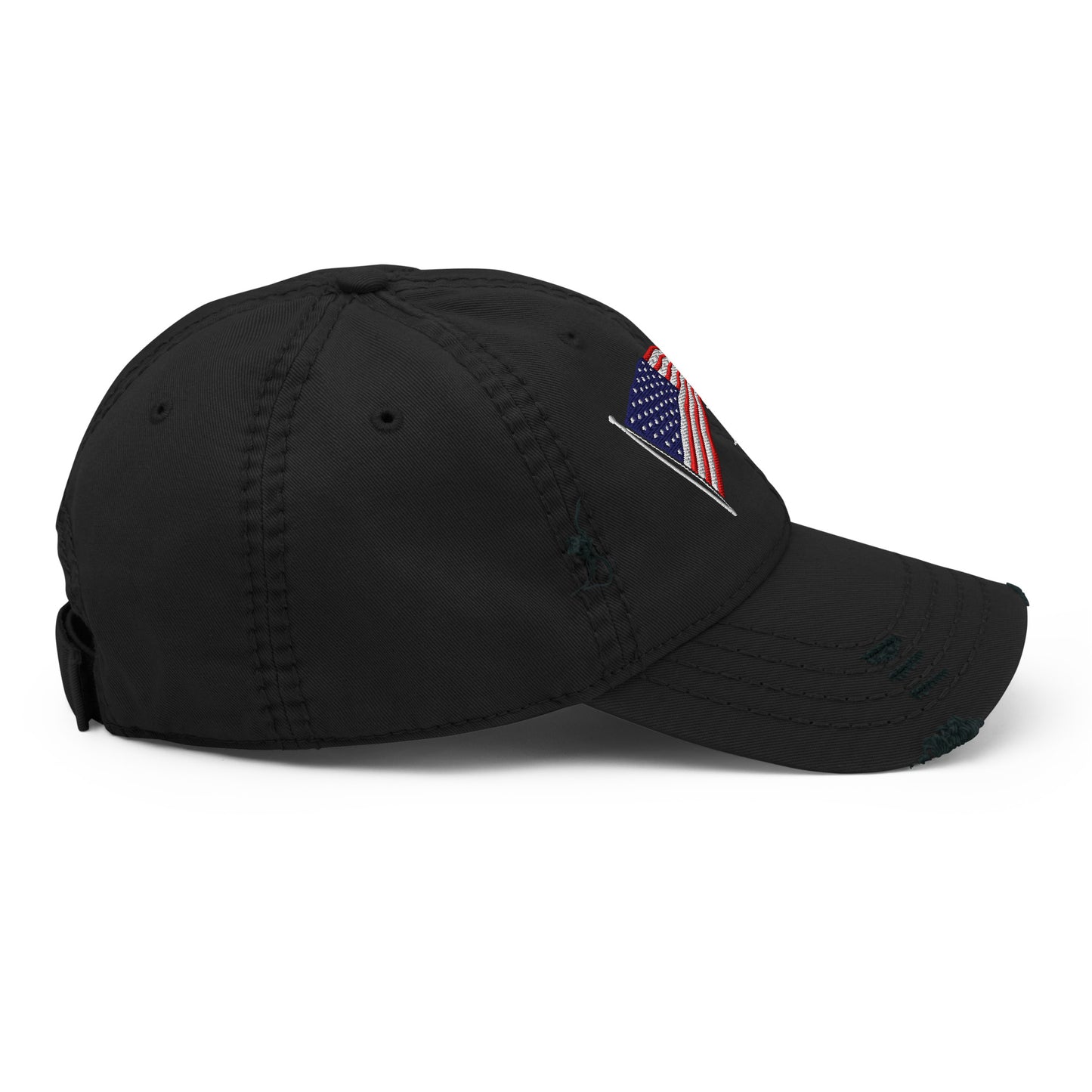 Embroidered No Kings Dad Hat, Black