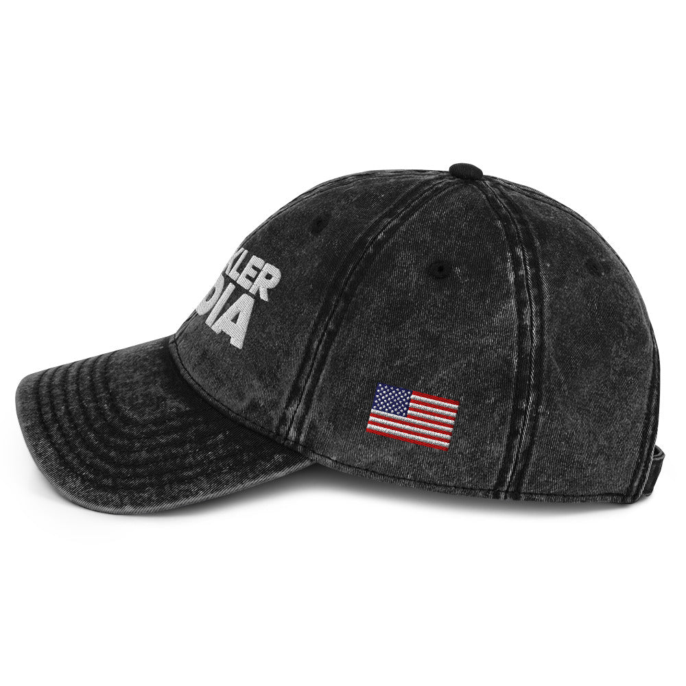 Vintage Dad Hat, Faded Black