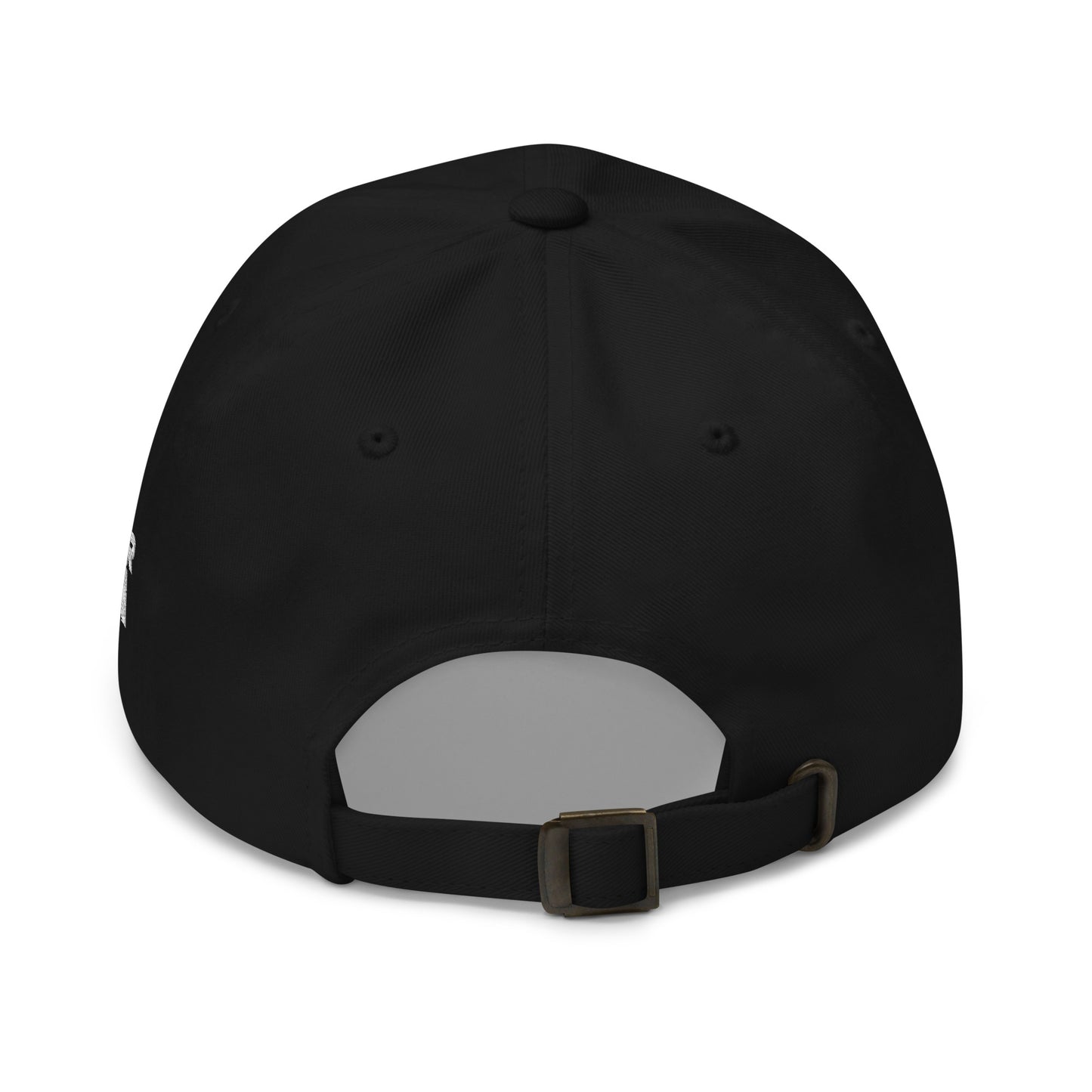 Embroidered Flag Dad Hat, Black