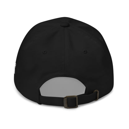 Embroidered Flag Dad Hat, Black