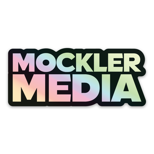 Mockler Media Holographic Sticker, 3"x1.27"in