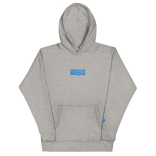 Embroidered Logo Hoodie, Light Gray