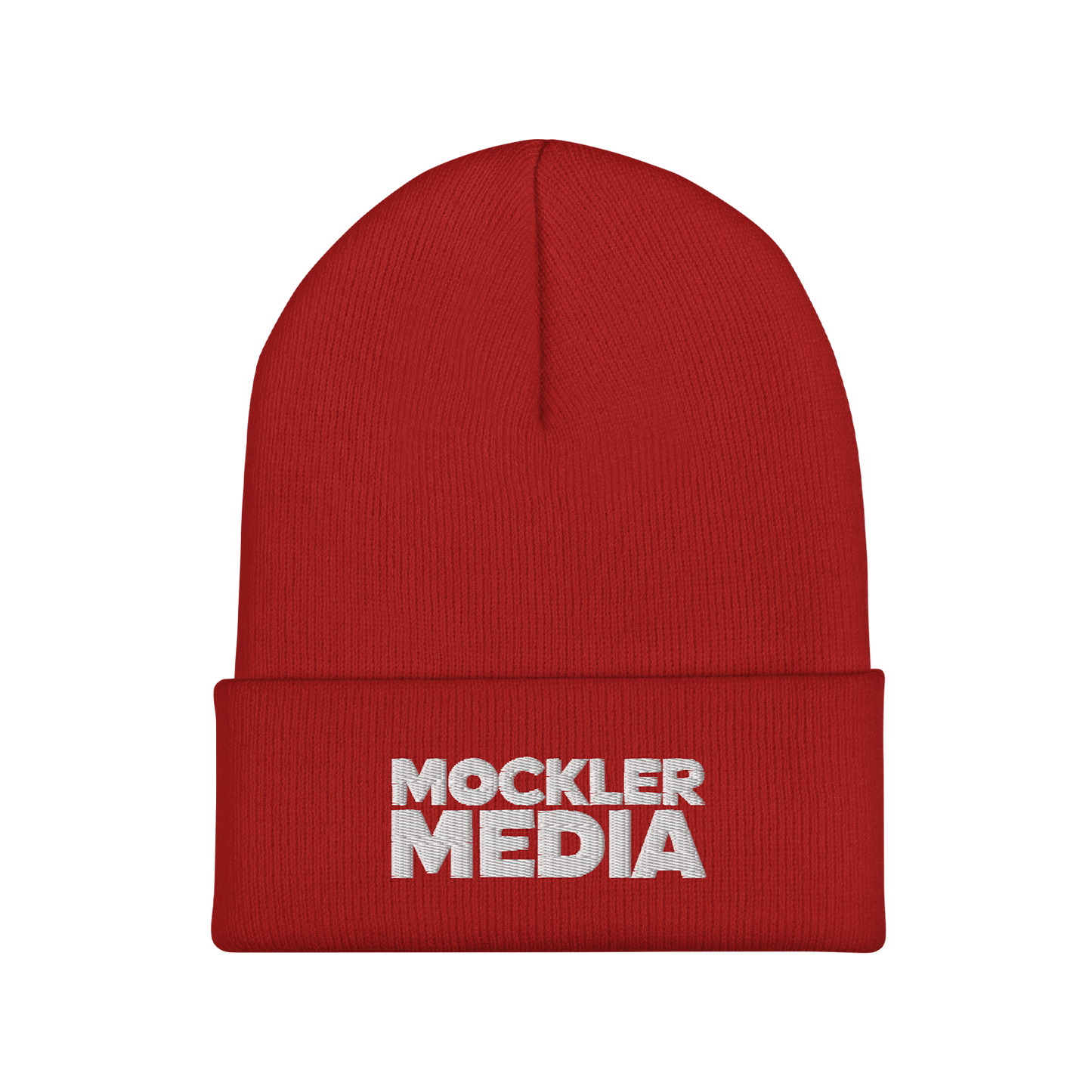 Winter Beanie, Bright Red