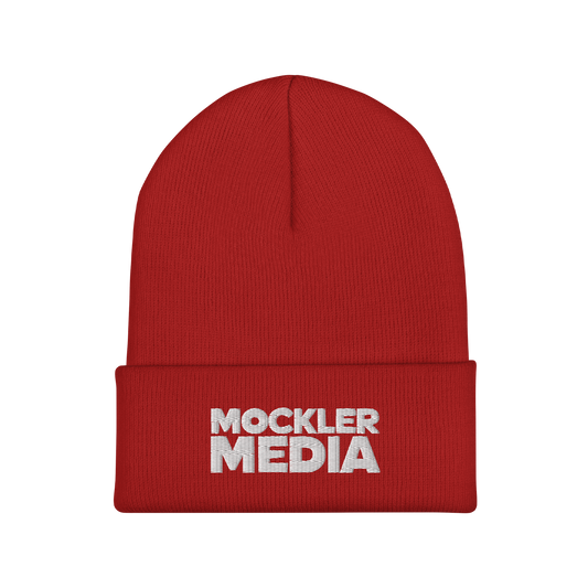 Winter Beanie, Bright Red