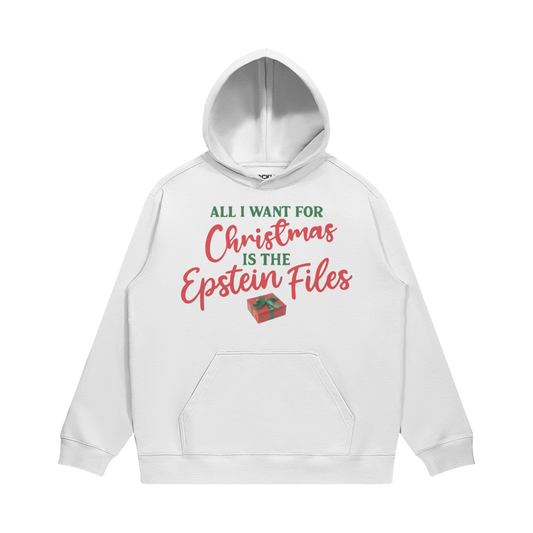 All I Want Fleece Hoodie, White