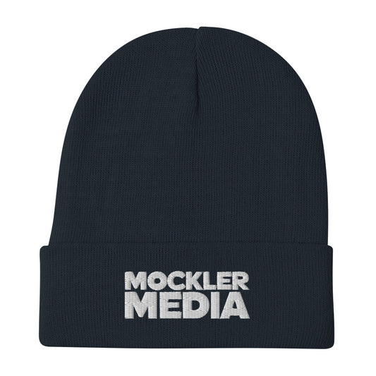 Embroidered Winter Hat, Dark Navy