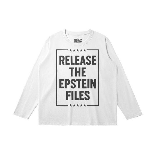 Release the Files Long Sleeve Tee, White