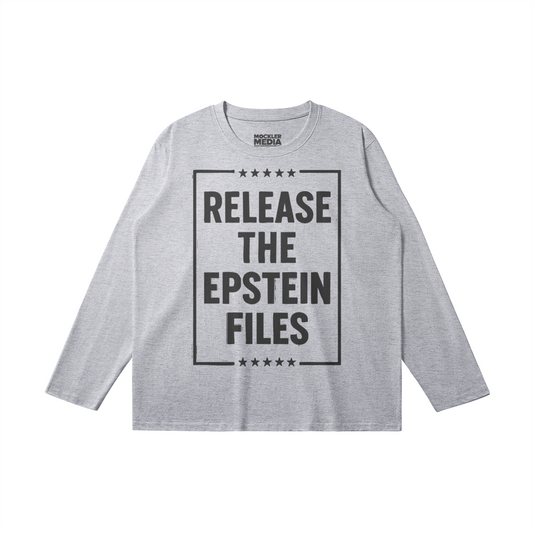 Release the Files Long Sleeve Tee, Heather Gray