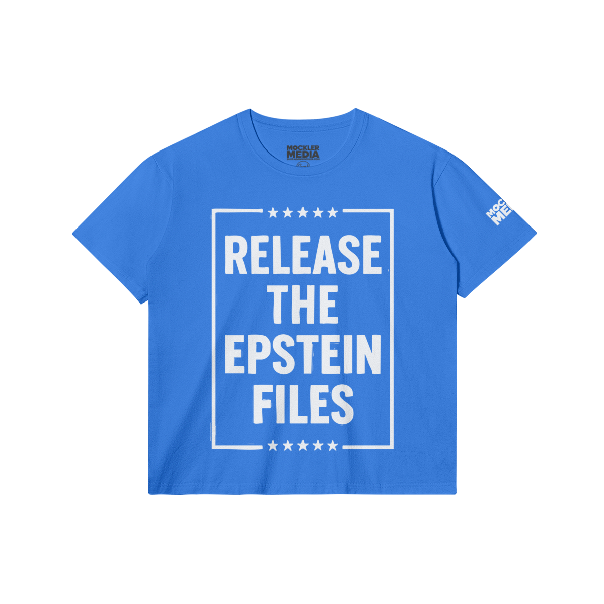 Release the Files Tee, Bright Blue