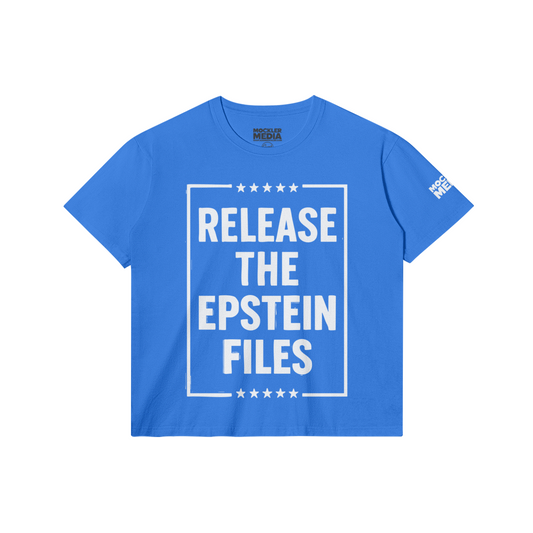 Release the Files Tee, Bright Blue