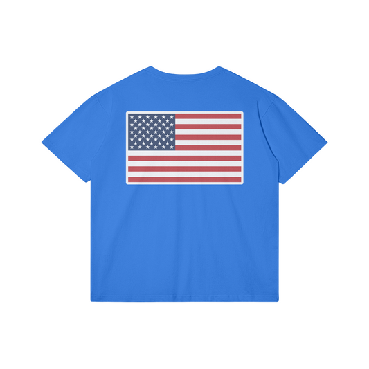 Flag Tee, Bright Blue