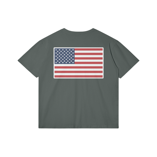 Flag Tee, Dark Gray