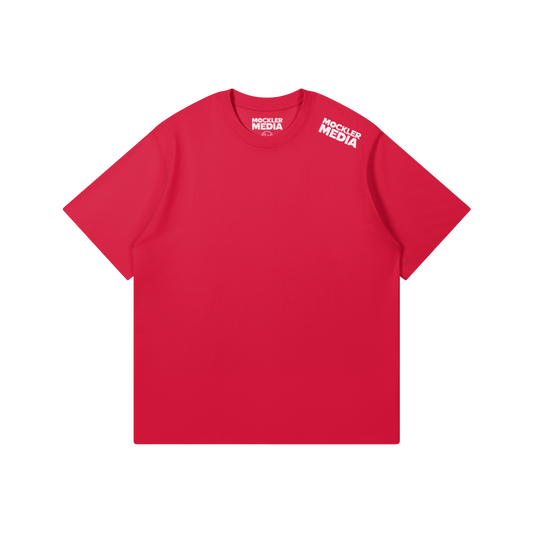 Vertical Logo T-shirt, Bright Red