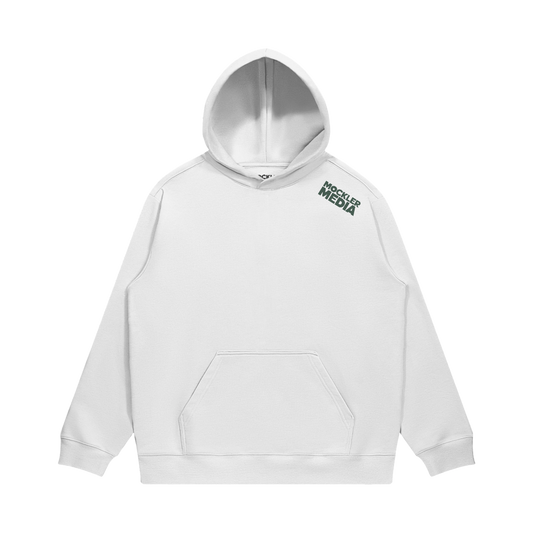 Vertical Logo Hoodie, White