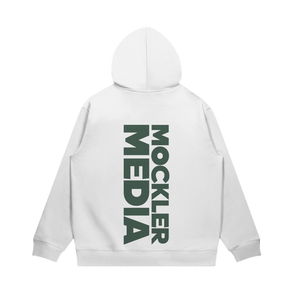 Vertical Logo Hoodie, White