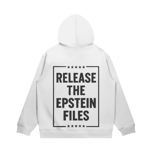 Release the Files Fleece Hoodie, White