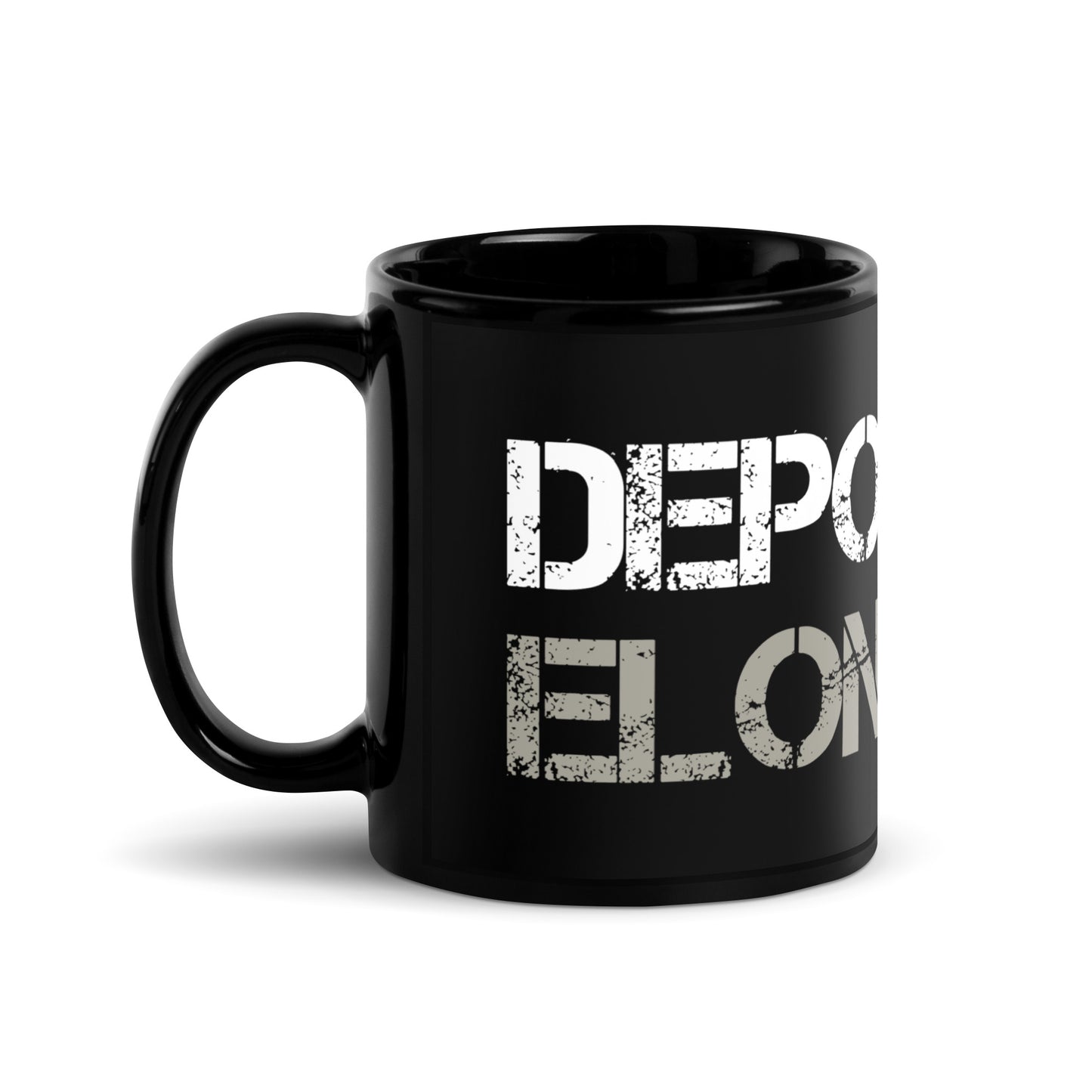 Deport Elon Mug, Black, 11 oz