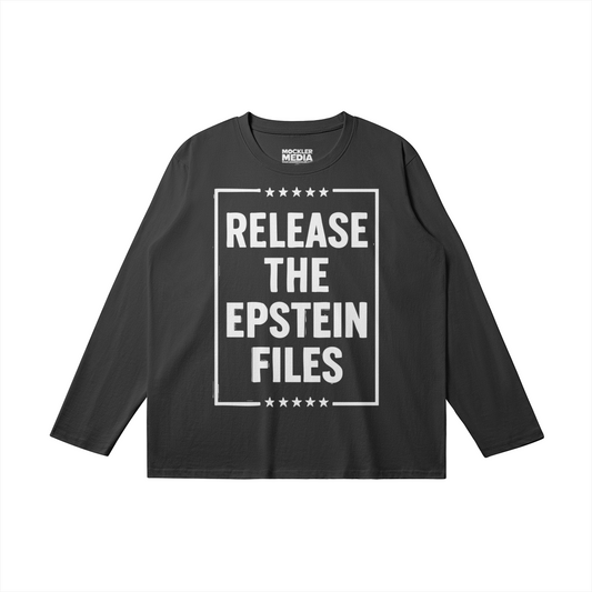 Release the Files Long Sleeve Tee, Black